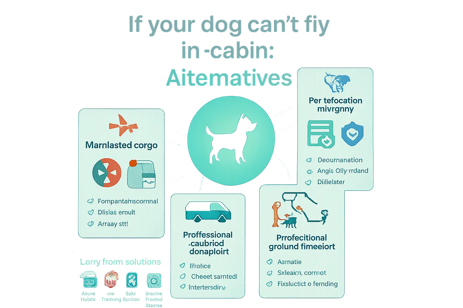 options if your dog can’t fly in the cabin