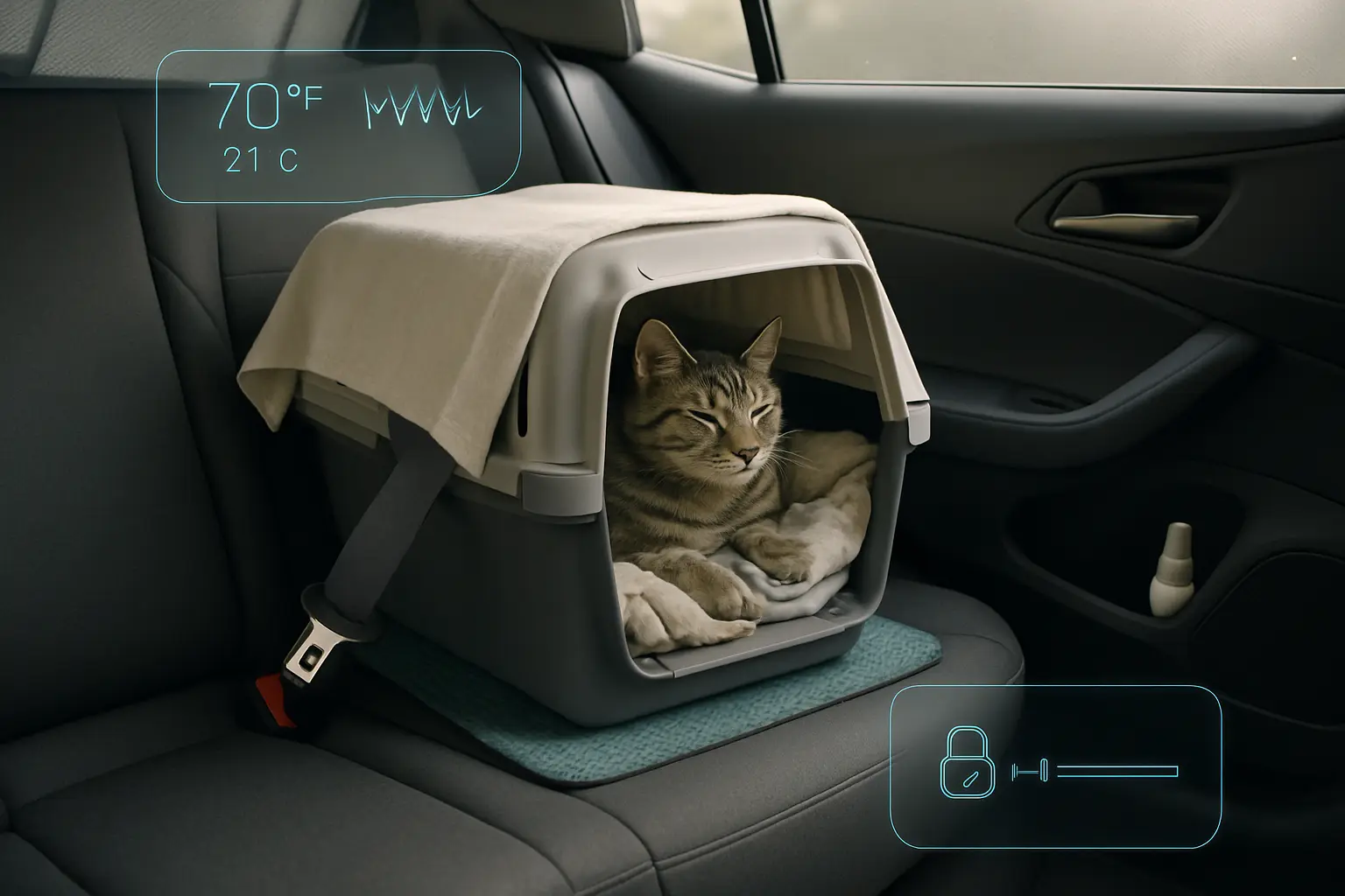 setting up the car environment for calm travel