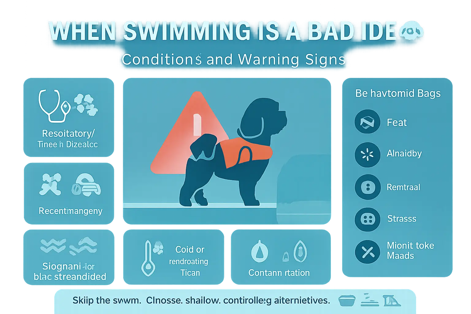 when swimming is a bad idea — conditions and warning signs