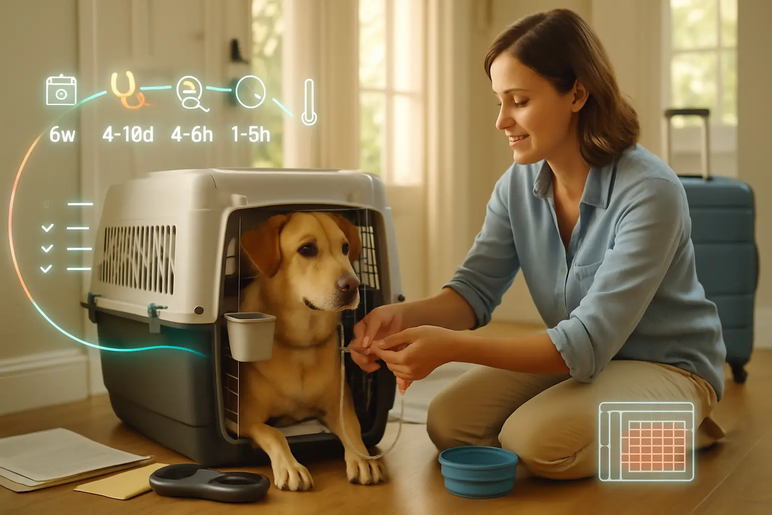 how to prepare your dog for a cargo flight