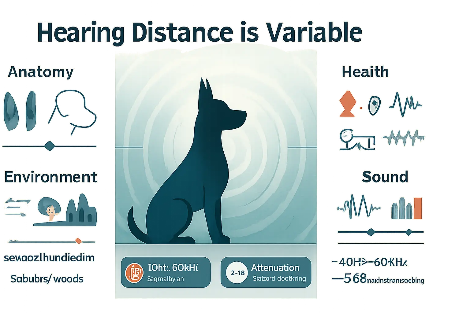 key factors that change how far an individual dog hears