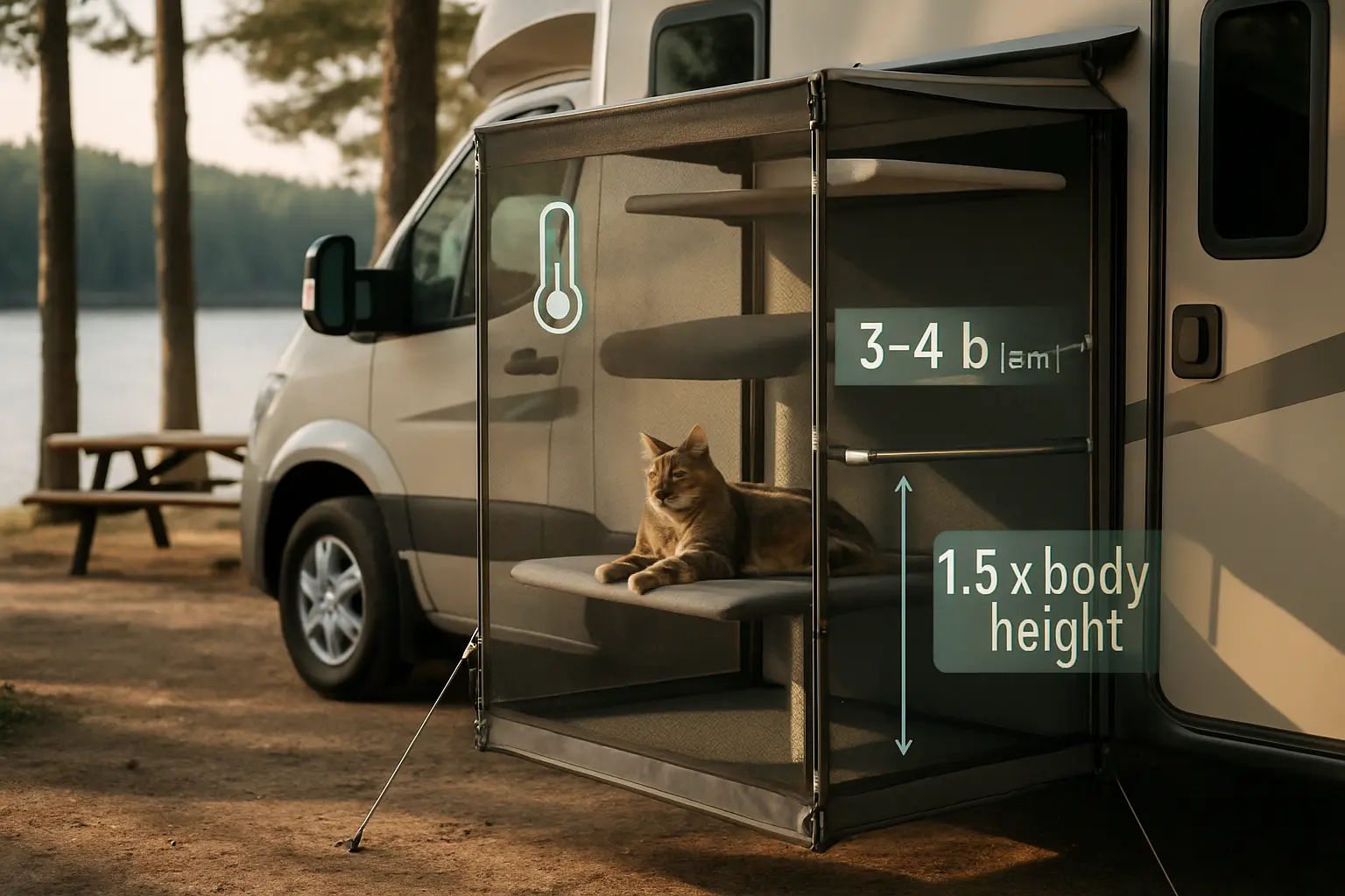 onboard catio and screened outdoor modules