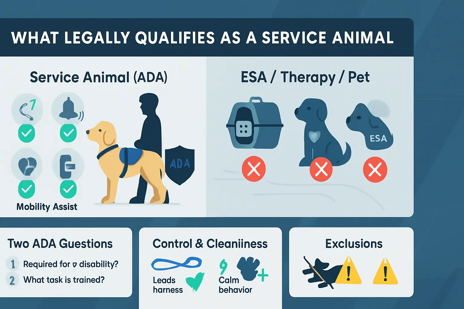 what legally qualifies as a service animal