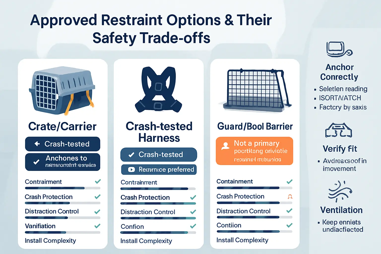 approved restraint options and their safety trade-offs