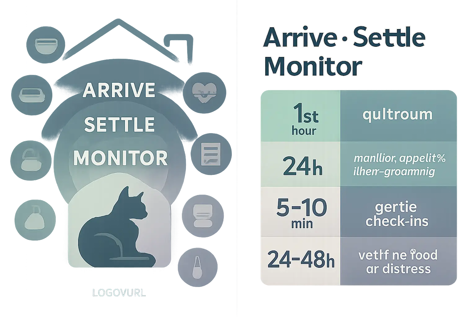 arriving, settling in and monitoring recovery