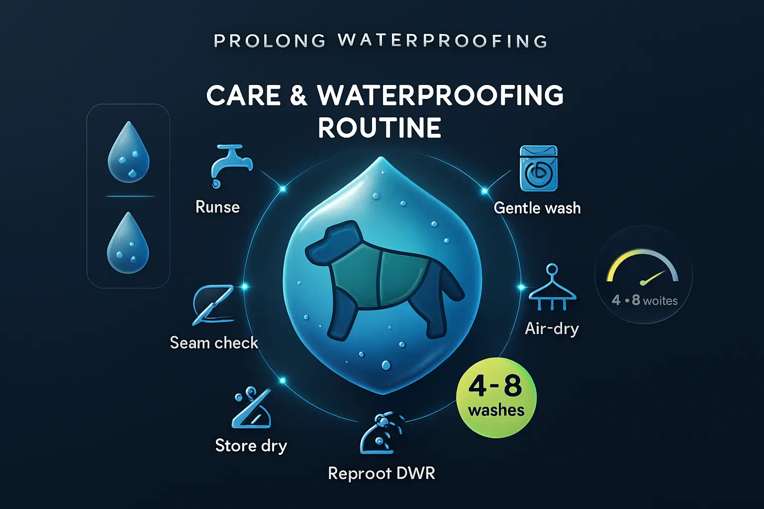care, maintenance and prolonging waterproofing