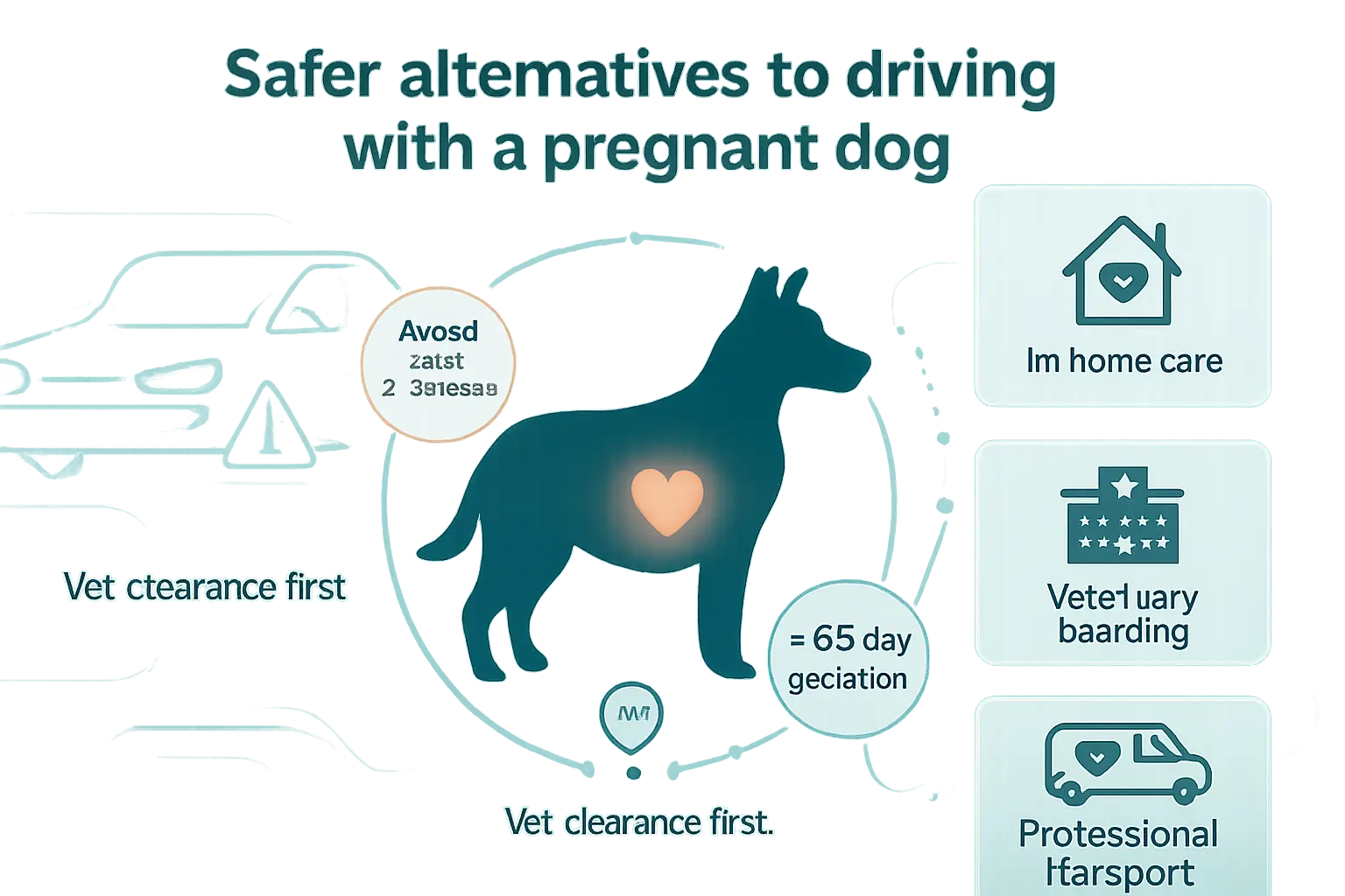 safer alternatives to driving with a pregnant dog
